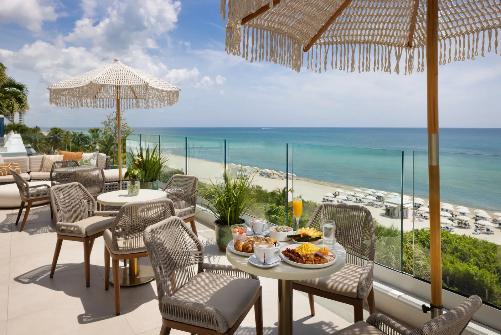 Beachfront Terrace at Kalypso Beach in Miami Beach