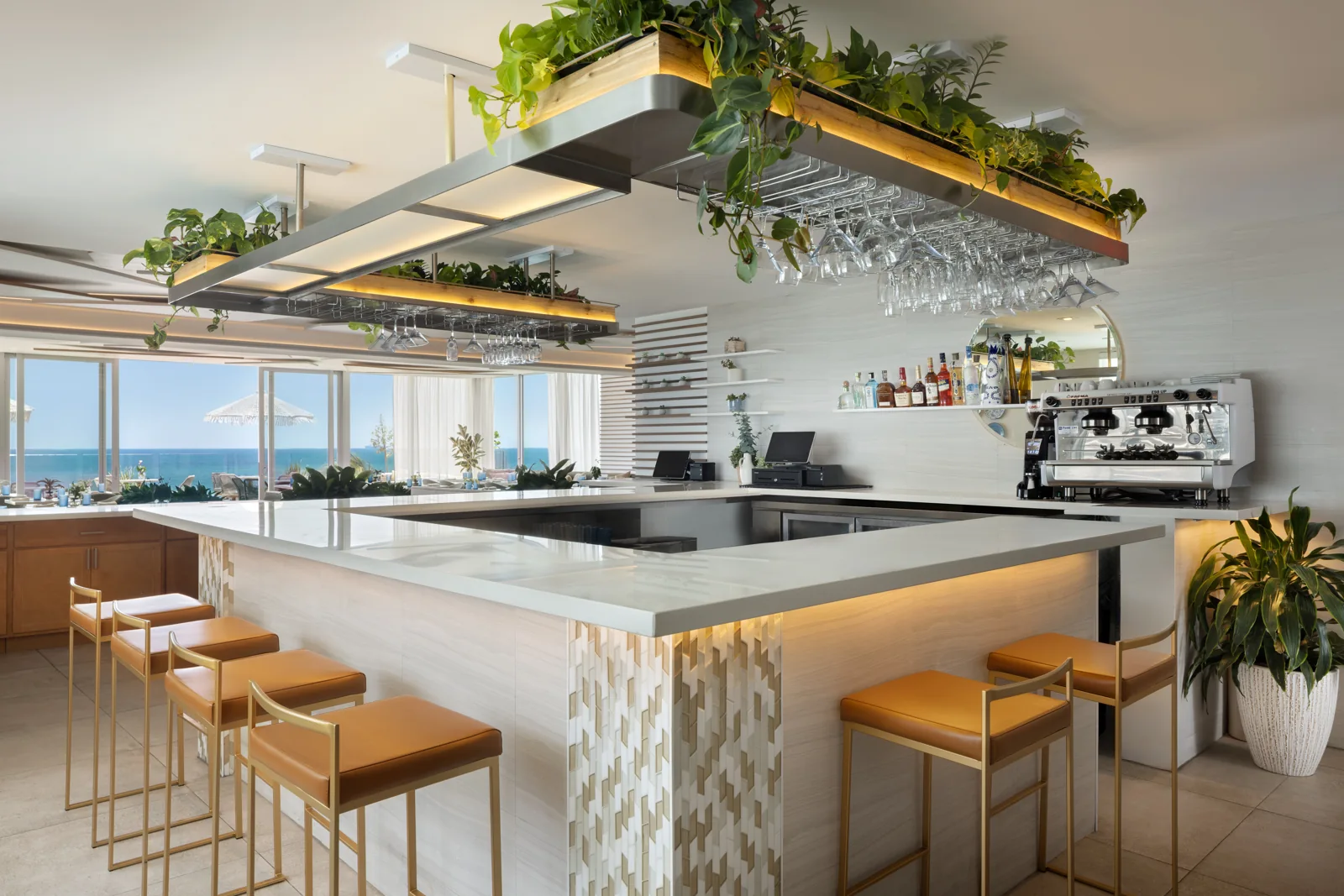 Oceanfront Bar at Kalypso Beach in Miami Beach