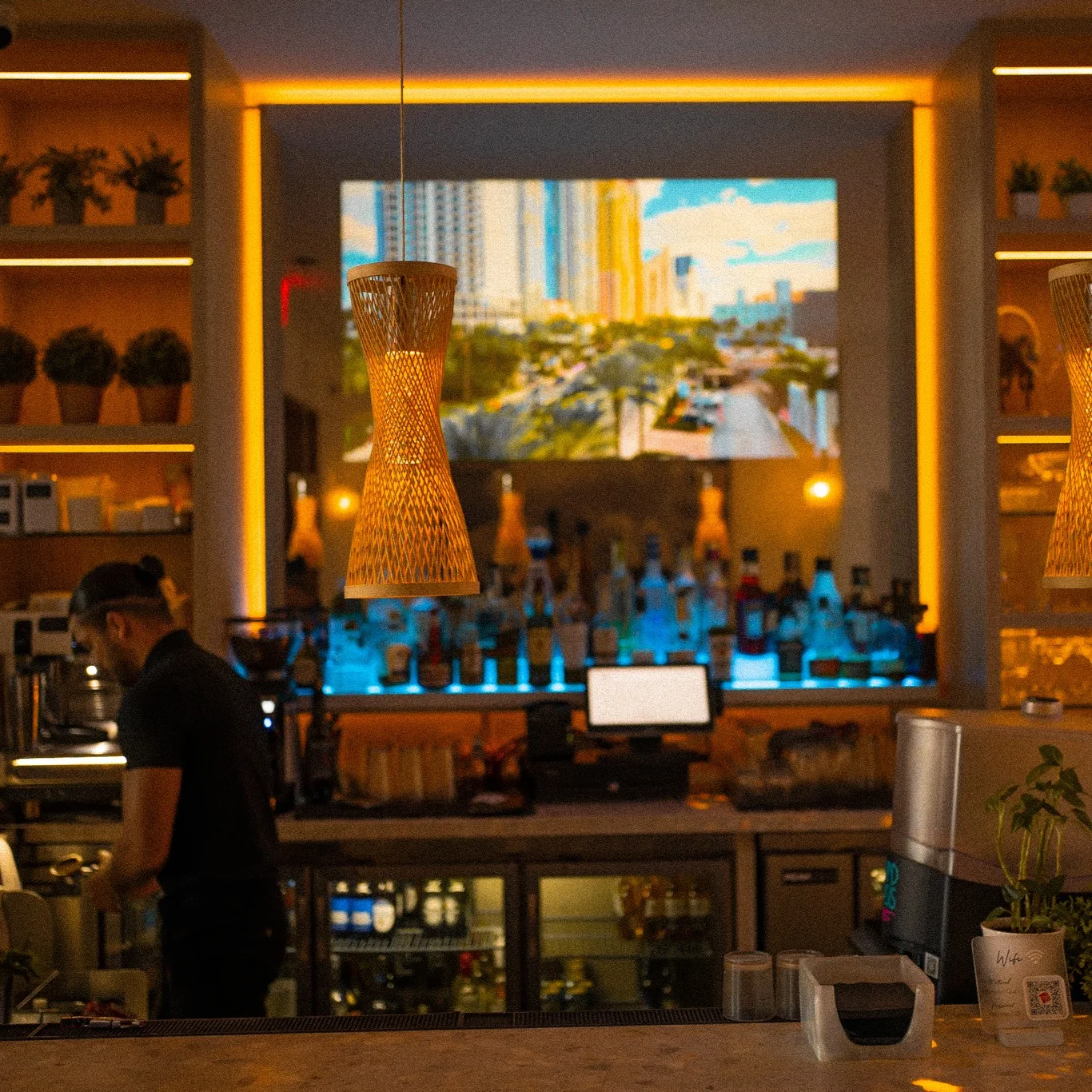 Bar Atmosphere at Kalypso Beach in Miami Beach
