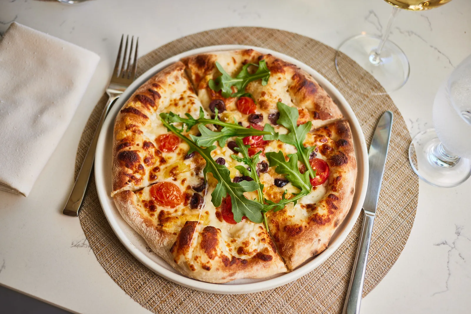 Fresh Pizza at Kalypso Beach in Miami Beach